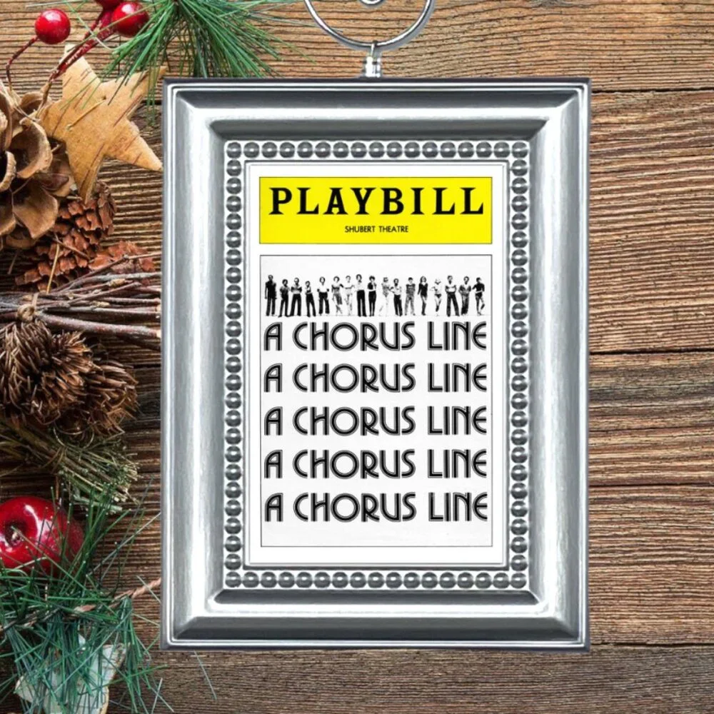 A Chorus Line Broadway Musical Playbill Christmas Tree Ornament
